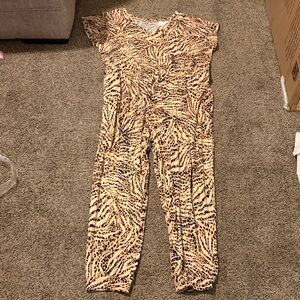 Animal Print Jumpsuit